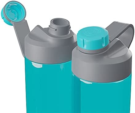 Hidrate Spark TAP Smart Water Bottle, Tritan Plastic, Tap to Track Water Intake & Glows to Remind You to Stay Hydrated - Chug Lid - Scuba - 24 Oz - Image 4